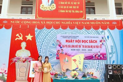 NGÀY HỘI ĐỌC SÁCH: LAN TỎA GIÁ TRỊ CỦA LÒNG BIẾT ƠN – TRI ÂN CHA MẸ VÀ THẦY CÔ